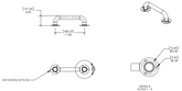 SAFETY RAIL - 300mm - FLANGED